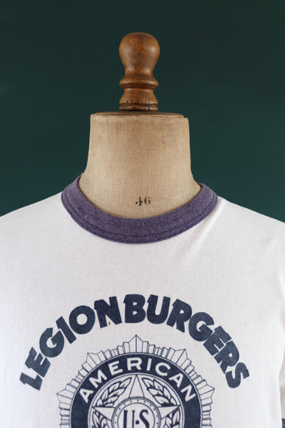 Vintage 1980s 90s t shirt - American Legion print - 42” chest - varsity sportswear - made in USA
