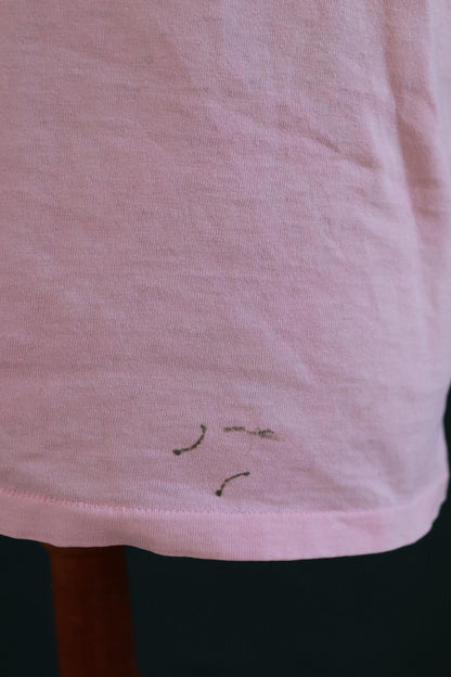 Vintage 1990s firefighter t shirt - pocket tee - Mohave County - pale pink - 44” chest