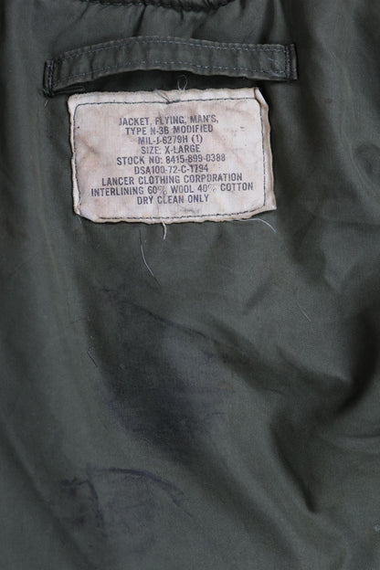Vintage 1970s USAF N3B parka - US Air Force green snorkel jacket - 58” chest - extreme cold weather - Vietnam era