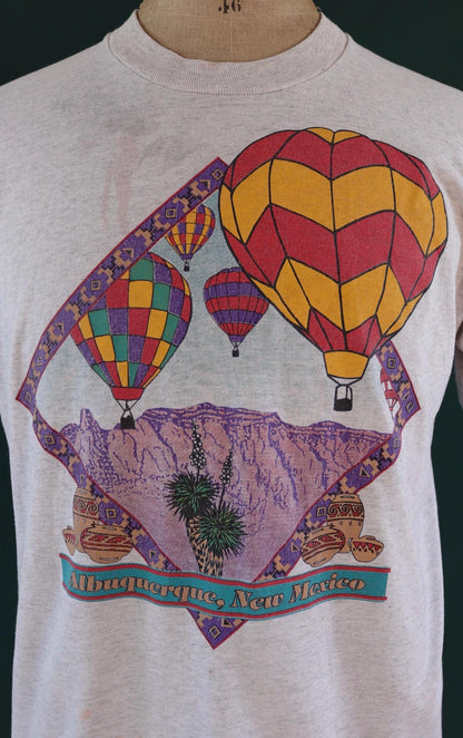 Vintage 1990s New Mexico souvenir t shirt - hot air balloon design - 43” chest