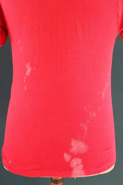 Vintage 1980s Special Olympics volunteer t shirt - Coca Cola print - faded red tee - 36” chest