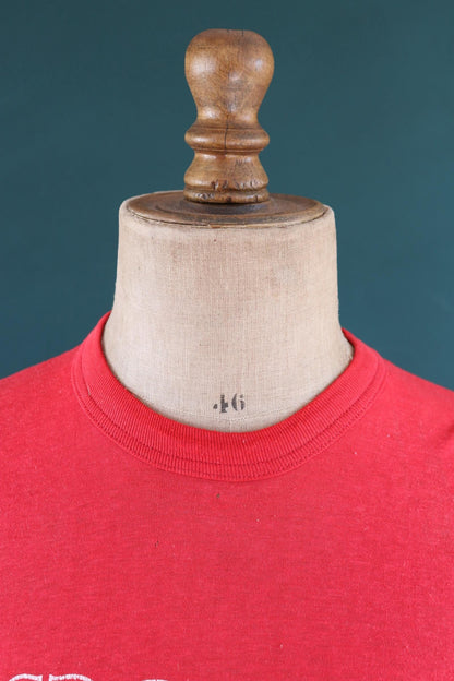 Vintage 1980s Special Olympics volunteer t shirt - Coca Cola print - faded red tee - 36” chest