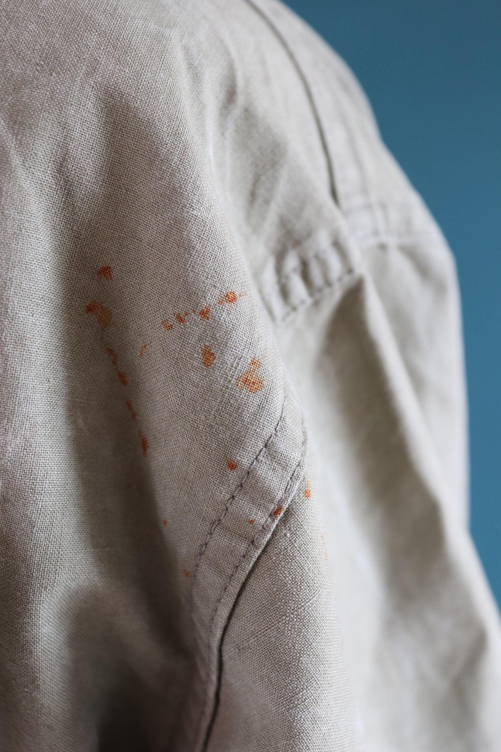 Vintage 1940s 50s French army smock - military anorak - M47 - 54” chest