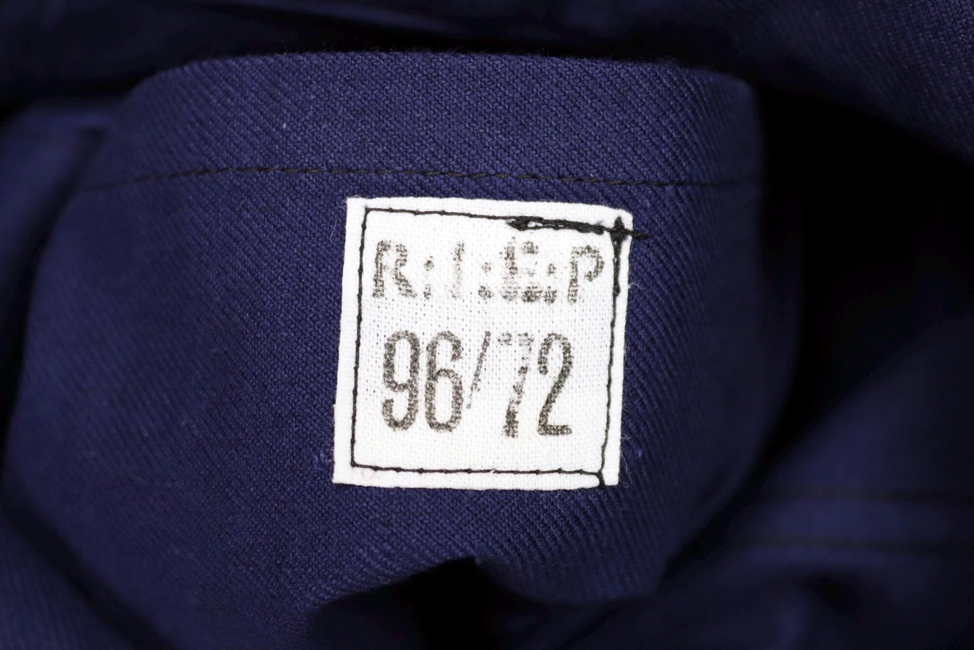 Vintage French blue workwear jacket - 1960s chore coat - 45” chest - bleu de travail - cotton twill - deadstock
