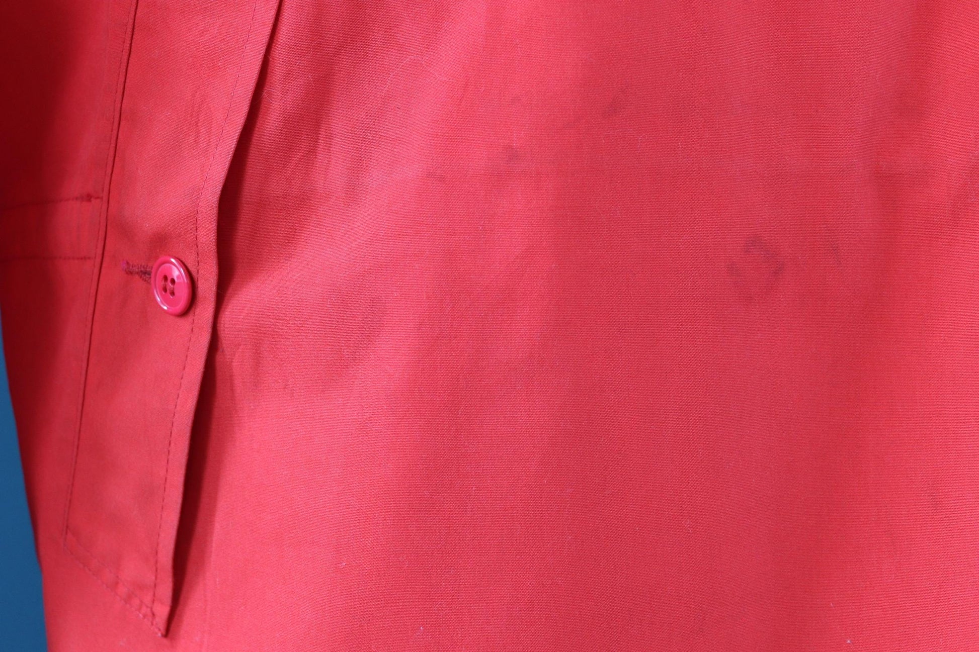 Vintage 1980s red Norwegian smock - hiking anorak - 53” chest - for walking or skiing