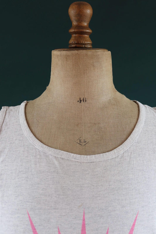 Vintage 1990s Hobie vest top - neon vest - street hockey graphic - surf singlet - 51” chest