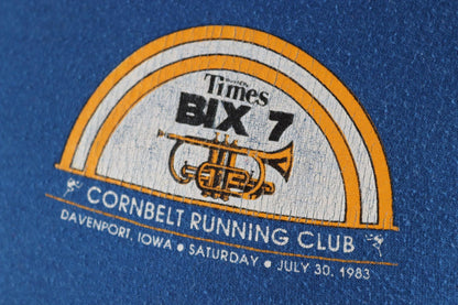 Vintage 1980s cornbelt running club t shirt - single stitch tee - 37” chest
