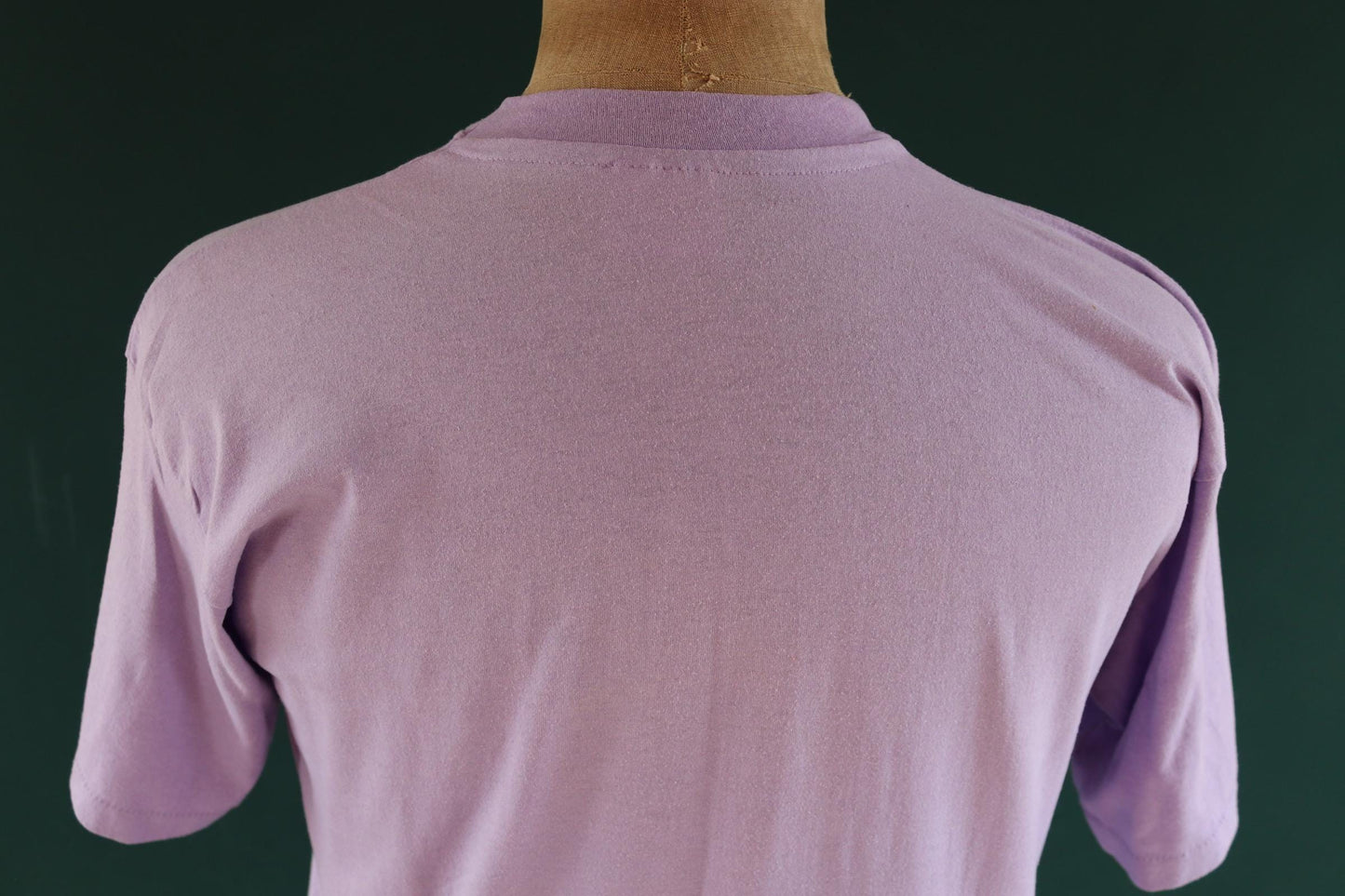 Vintage 1980s hurricane Hugo t shirt - lilac purple - neon graphic - single stitch tee - 40” chest