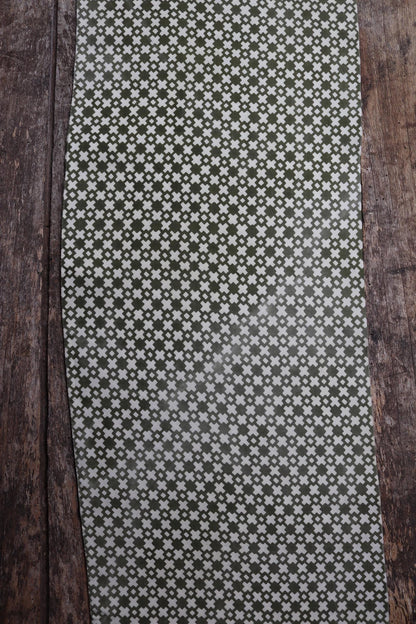 Vintage mens neck scarf - green and cream - mod style - Goodwood festival - wedding attire