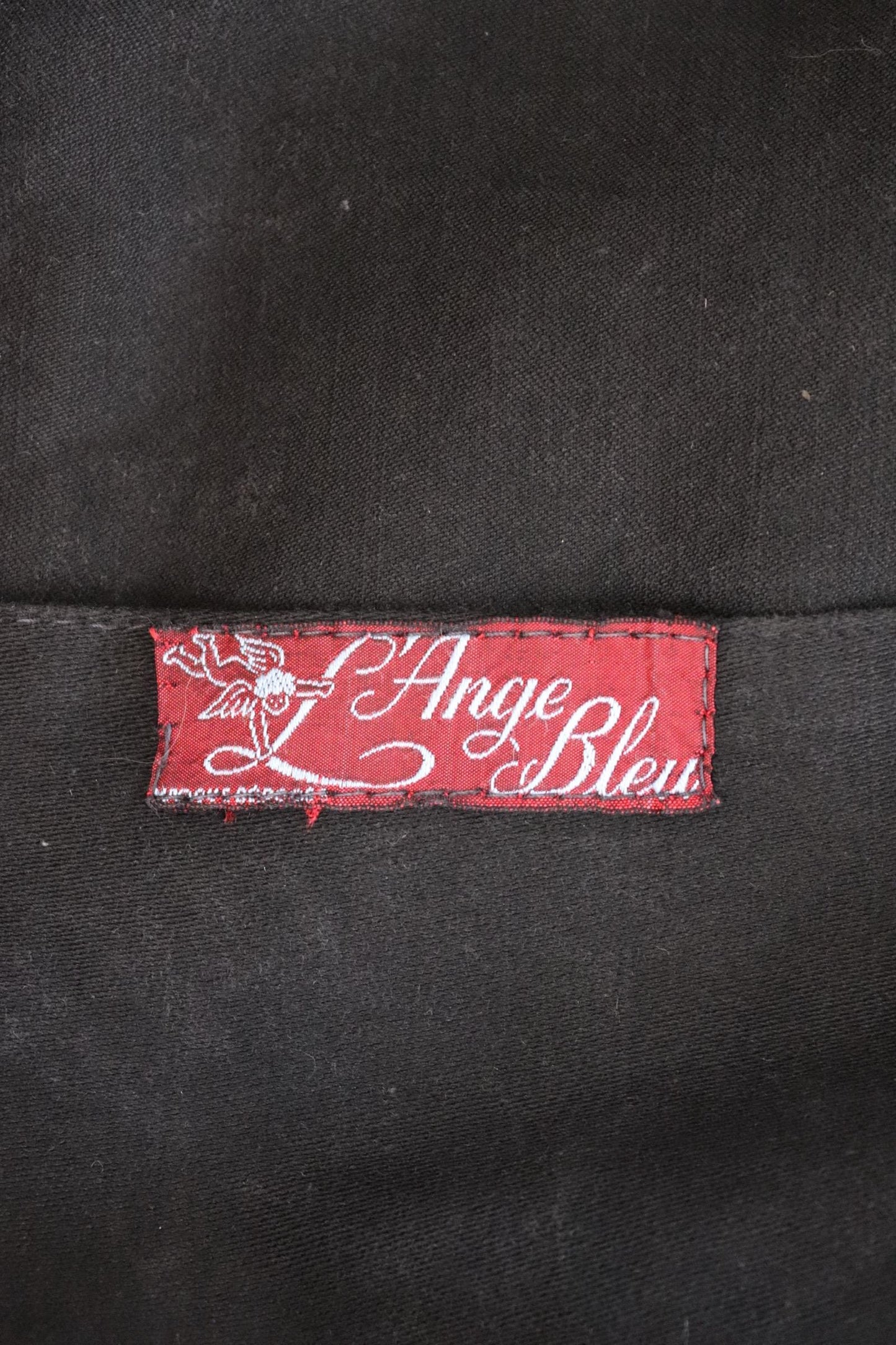 Vintage French black moleskin workwear jacket - L’Ange Bleu - 1950s chore coat - sun faded chore coat - 49” chest