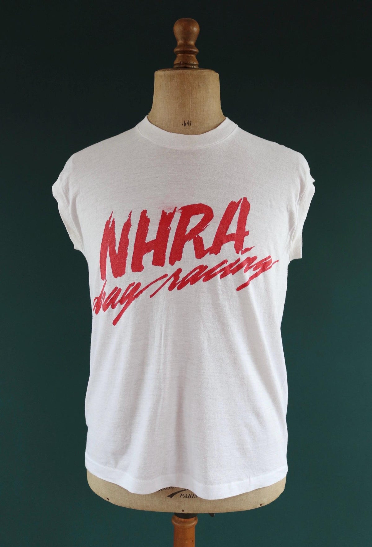Vintage 1990s NHRA t shirt - capped sleeve - drag racing - 41” chest
