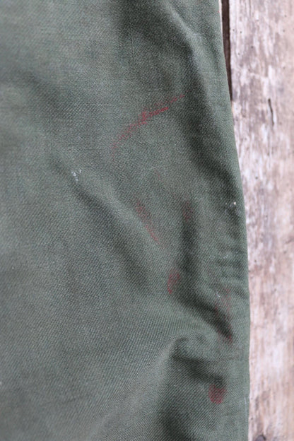 Vintage 1940s 50s Swedish military workwear trousers - utility chore pants - buckle back - 34” x 30”