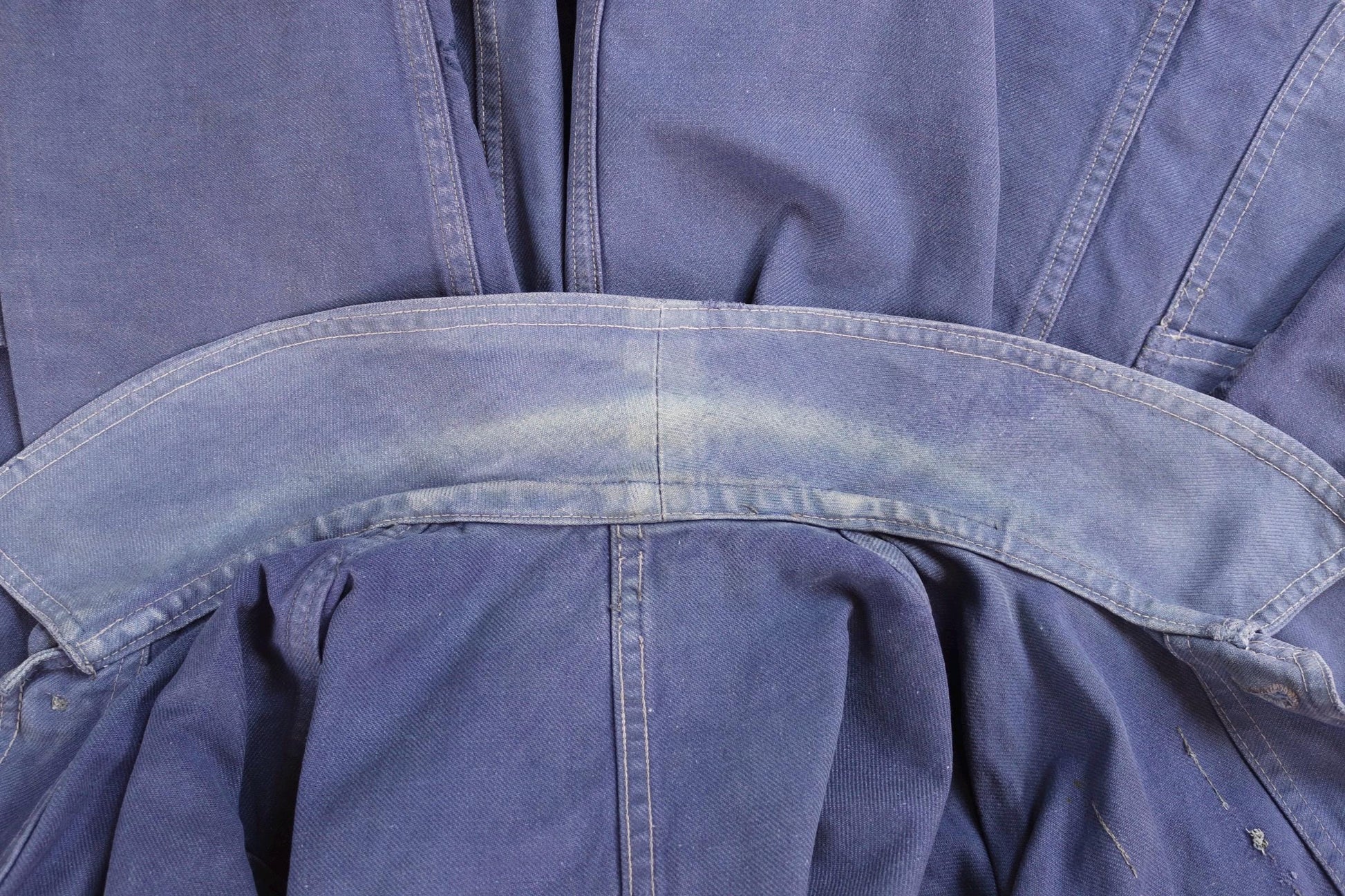 Vintage French blue workwear jacket - 1960s chore coat - cotton twill - 40” chest - bleu de travail