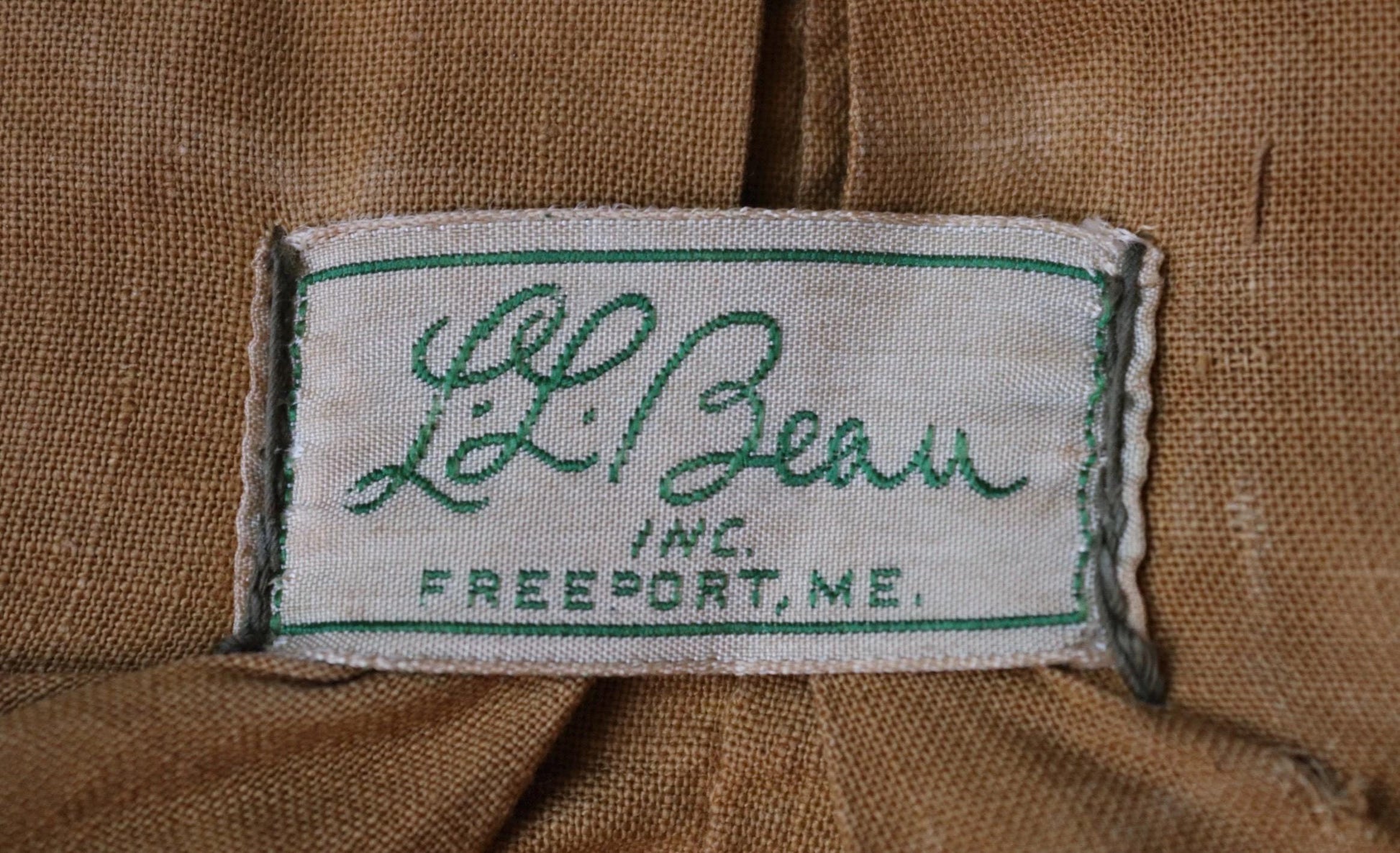Vintage 1960s LL Bean workwear jacket - canvas hunting coat - Talon zipper - script label - 45” chest