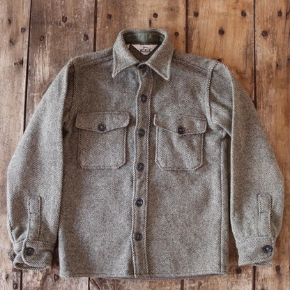 Vintage 1980s Woolrich camp shirt - wool CPO - 35” chest