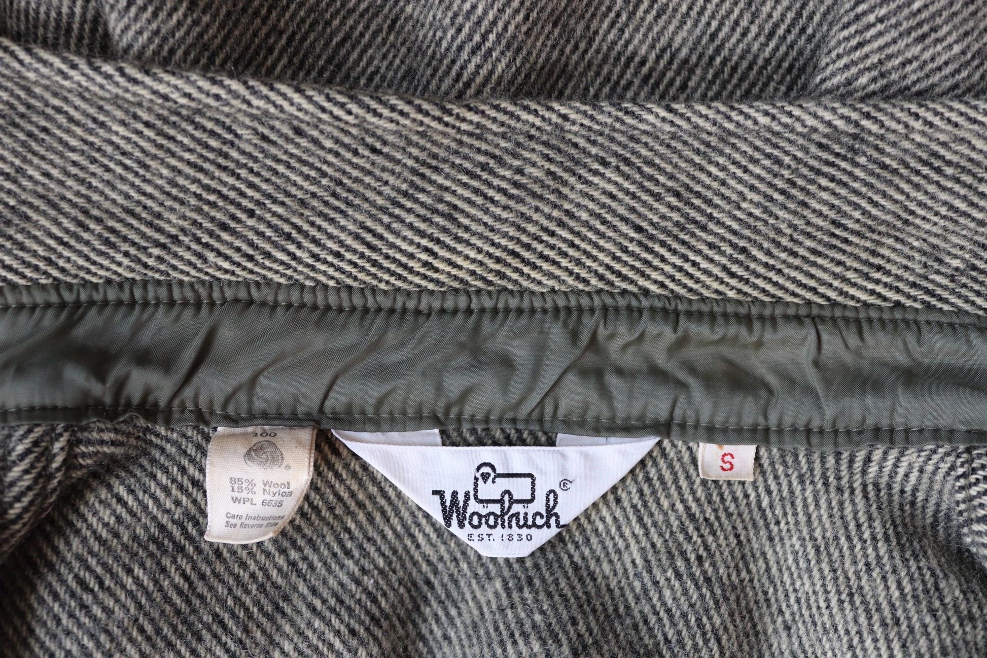 Vintage 1980s Woolrich camp shirt - wool CPO - 35” chest