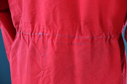 Vintage 1980s Norwegian skiiing smock - hiking anorak - 50” chest - fur hood