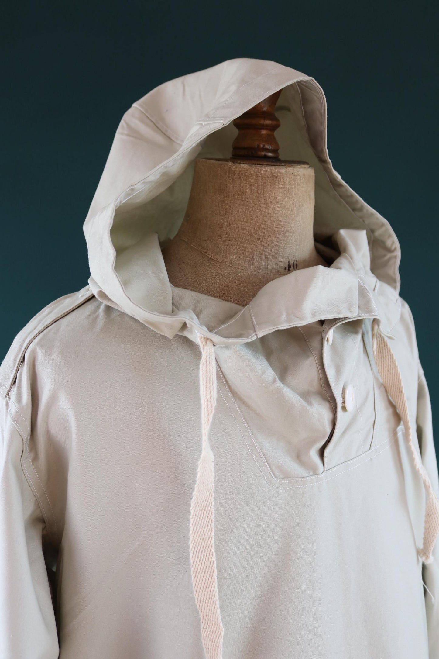 Vintage 1960s Swedish snow blouse smock - snoblus - military anorak - 57” chest