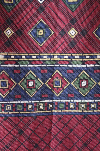 Vintage Italian scarf - silk and wool - mod style - Goodwood - wedding attire