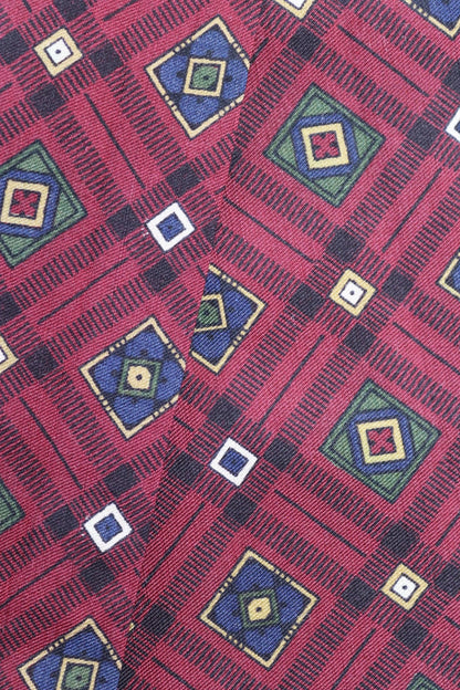 Vintage Italian scarf - silk and wool - mod style - Goodwood - wedding attire