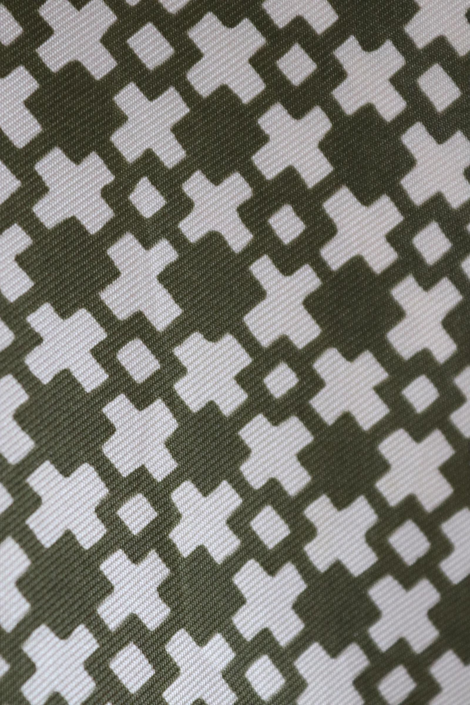 Vintage mens neck scarf - green and cream - mod style - Goodwood festival - wedding attire