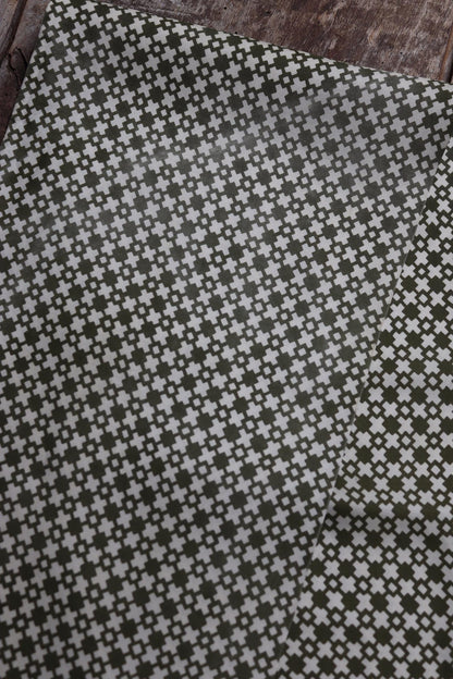 Vintage mens neck scarf - green and cream - mod style - Goodwood festival - wedding attire