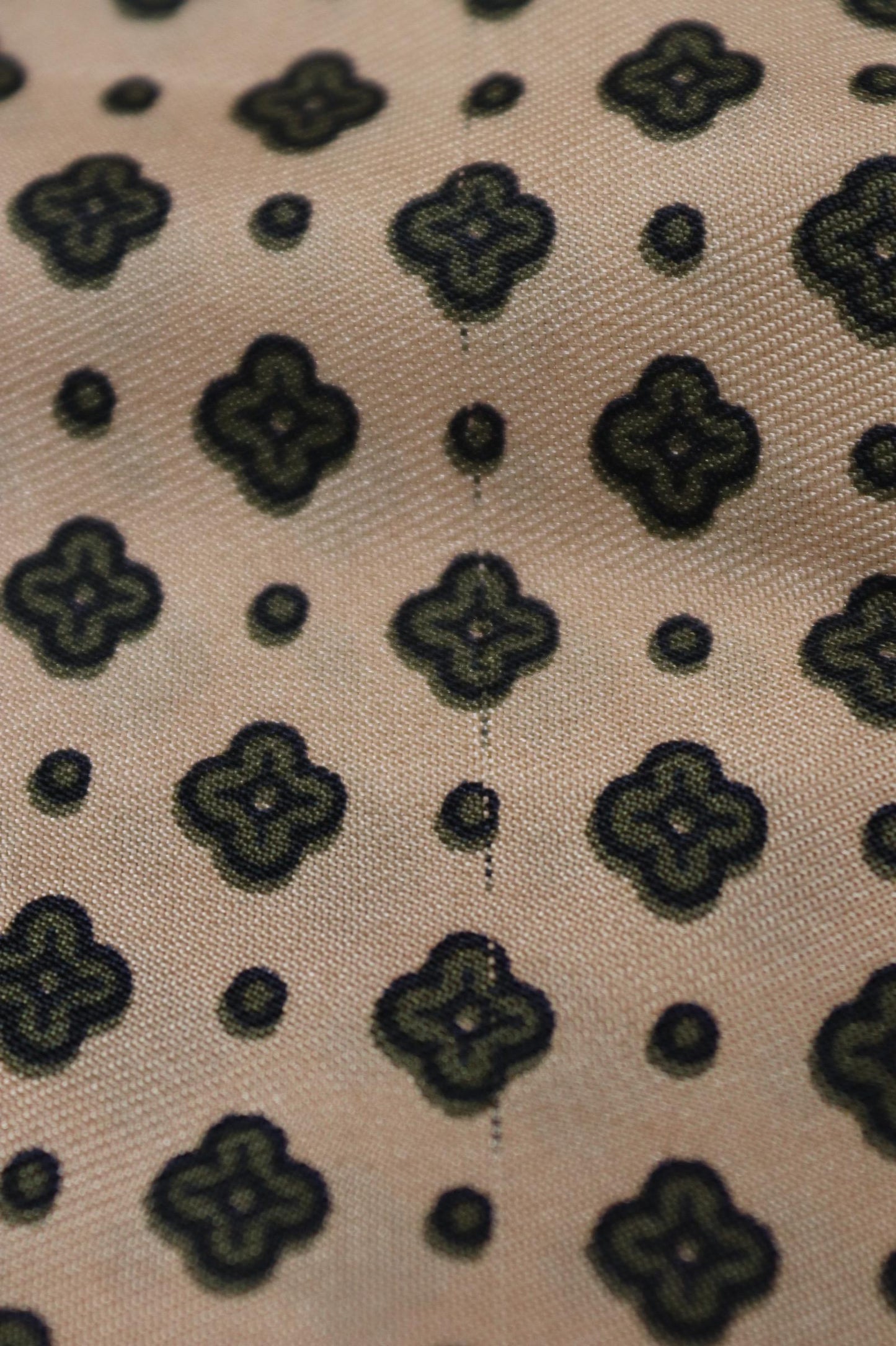 Vintage mens neck scarf - green and peach - mod style - Goodwood festival - wedding attire