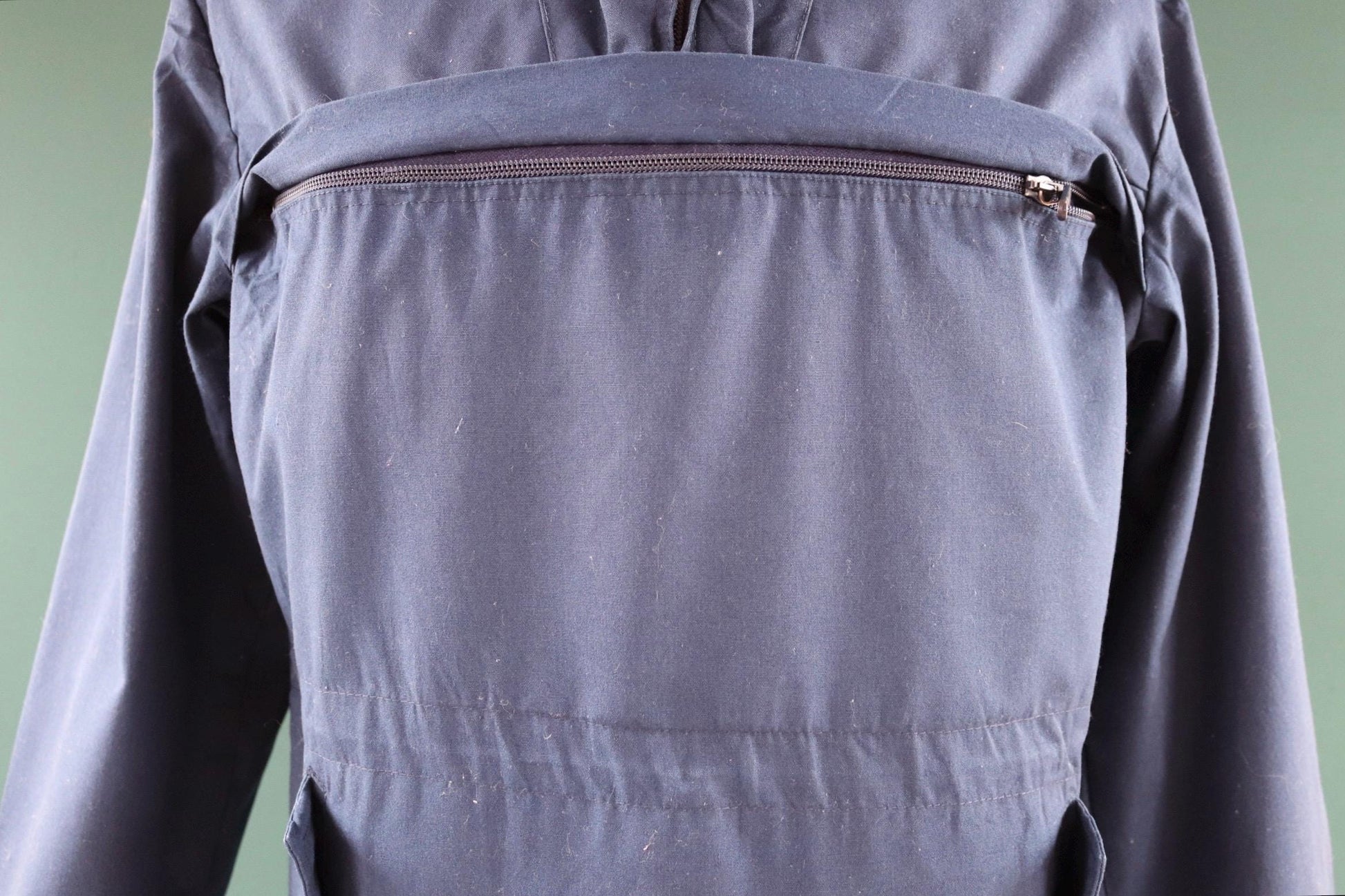 Vintage 1970s 80s blue Norwegian smock - skiing anorak - 44” chest