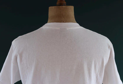 Vintage 1980s cropped t shirt - Dallas - neon print - boxy fit - 44” chest