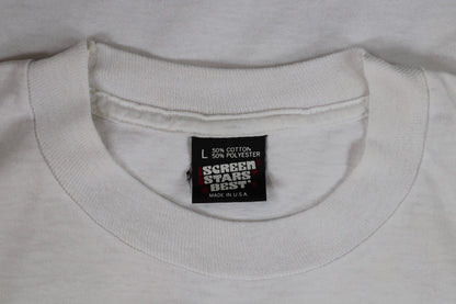 Vintage 1990s US Navy ship t shirt - USS Mahan - military print - single stitch - 40” chest