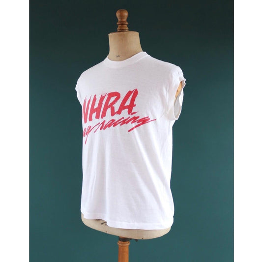 Vintage 1990s NHRA t shirt - capped sleeve - drag racing - 41” chest