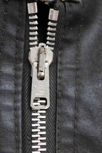 Vintage 1950s Barbour International Suit trousers - waxed cotton - 30" x 27" - Newey press studs - for motorcycle riding - dispatch rider