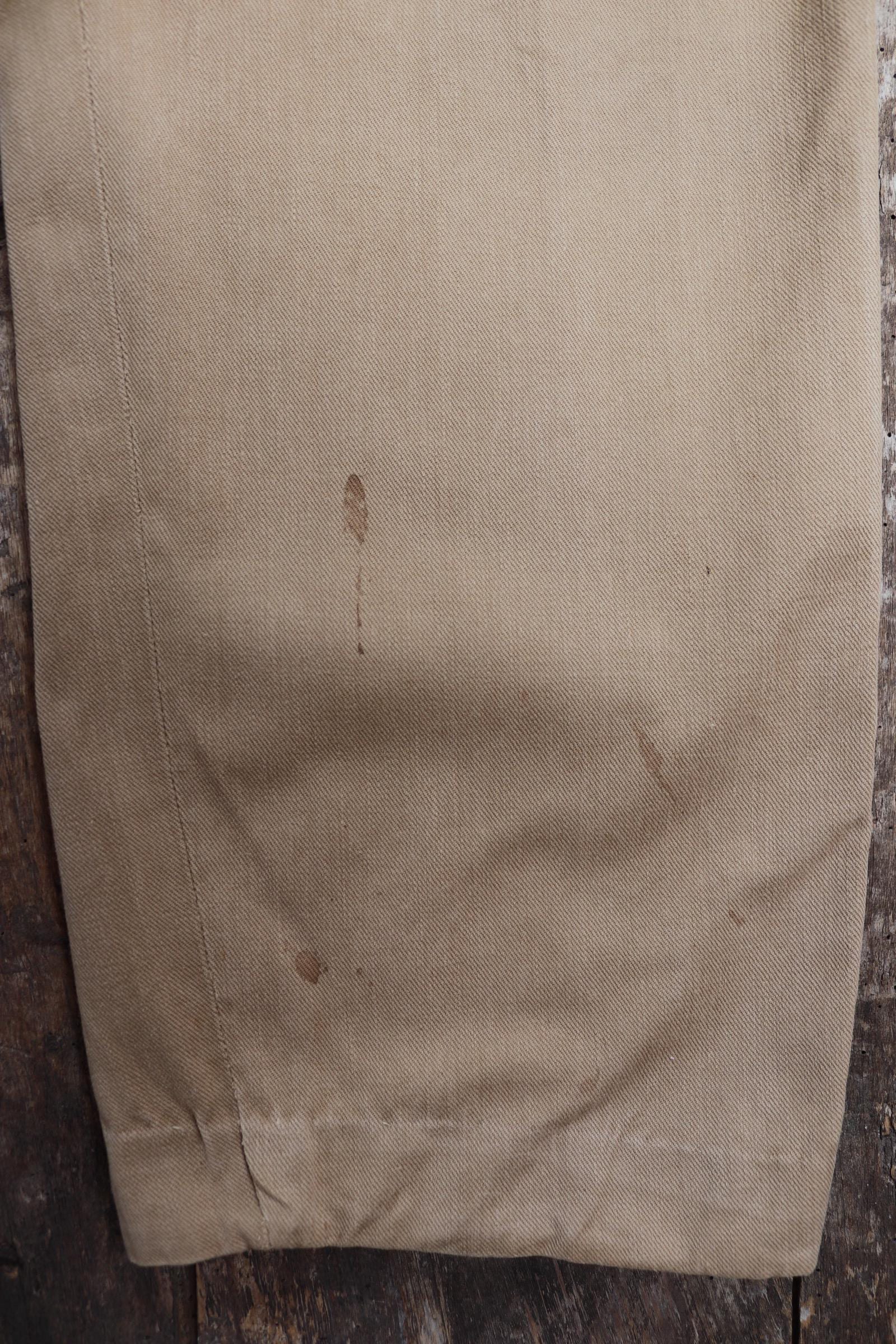 Vintage 1900s 10s French officers trousers - antique military pants - 39” x 30” - buckle back - bone buttons