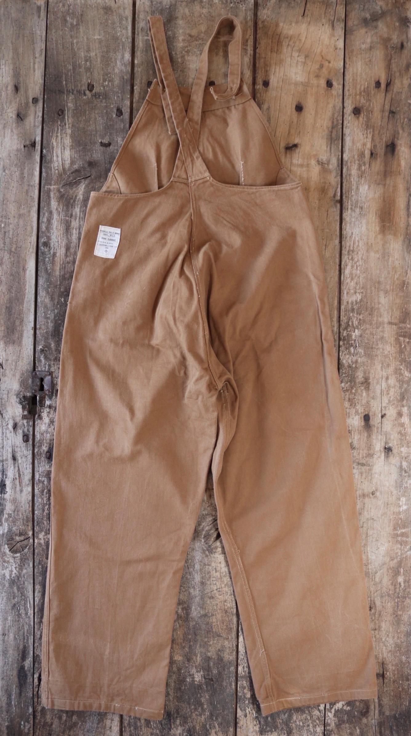 Vintage 1940s Women’s Land Army workwear overalls - land girl dungarees - bib and brace - 32” x 29”