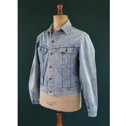 Vintage 1980s Lee denim 101 trucker jacket - Union Made workwear - 43” chest