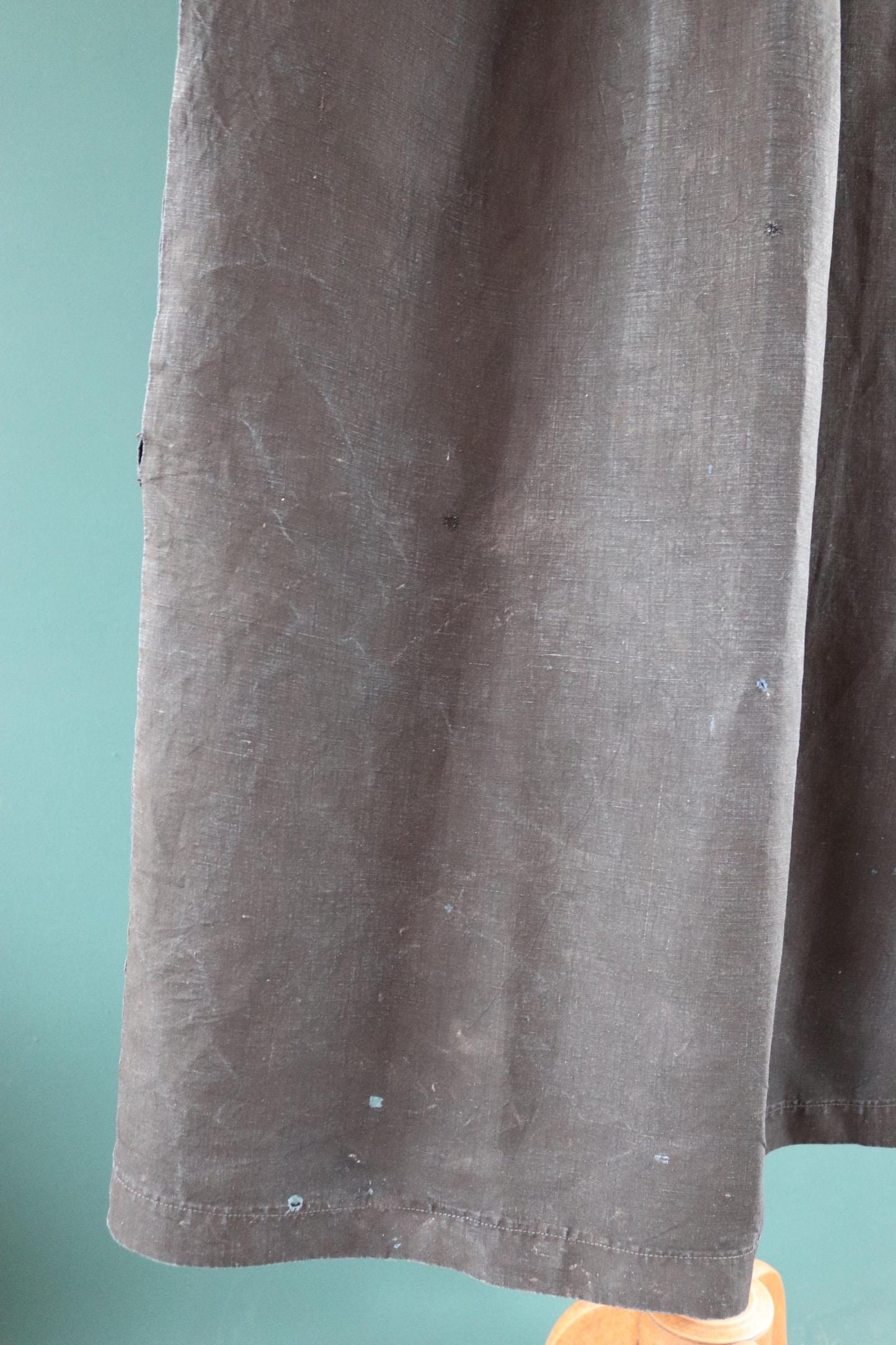 Antique 1900s French biaude - indigo workwear - 90” chest - vintage smock