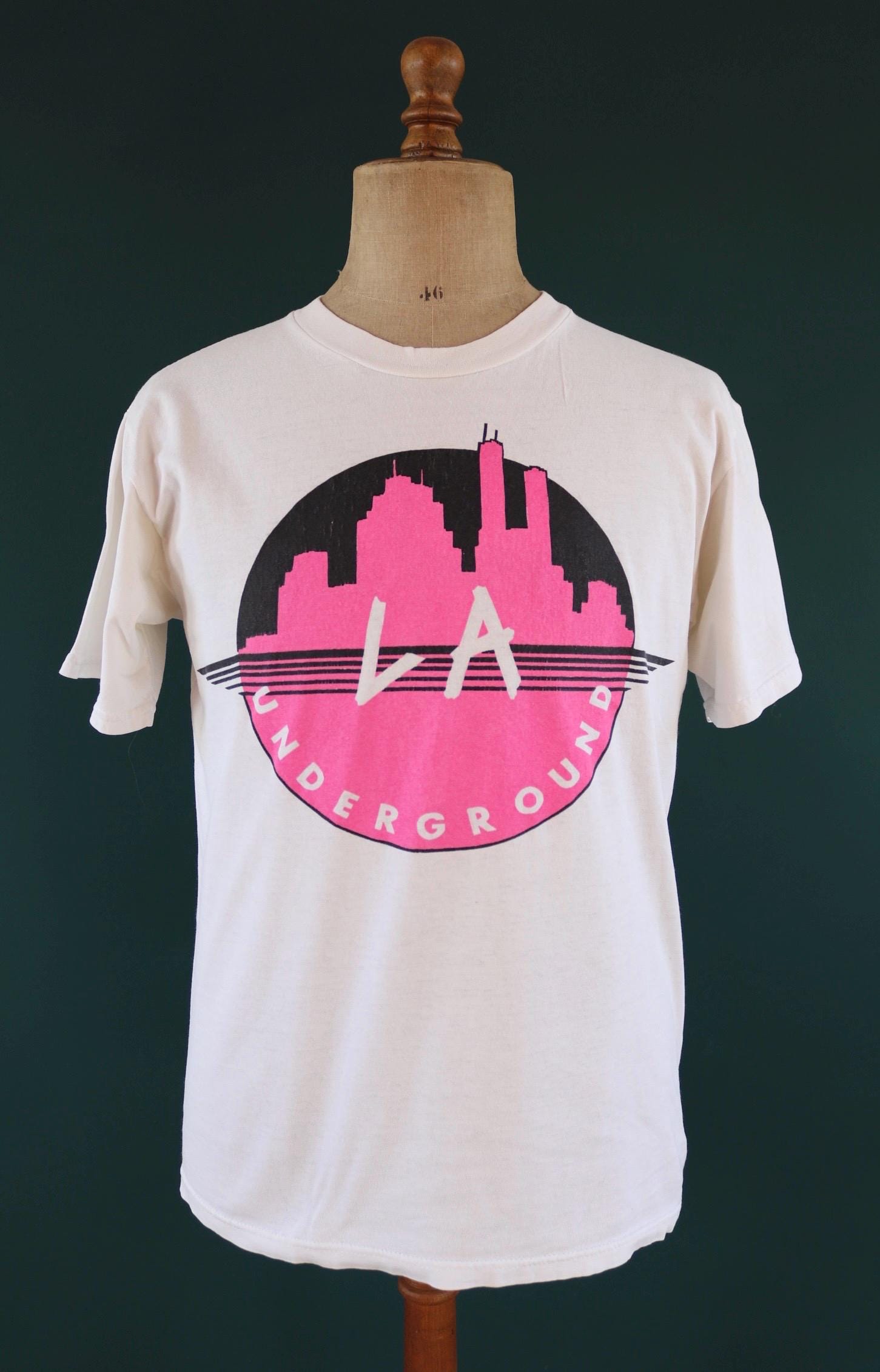 Vintage 1990s LA underground t shirt - Los Angeles print - 40” chest