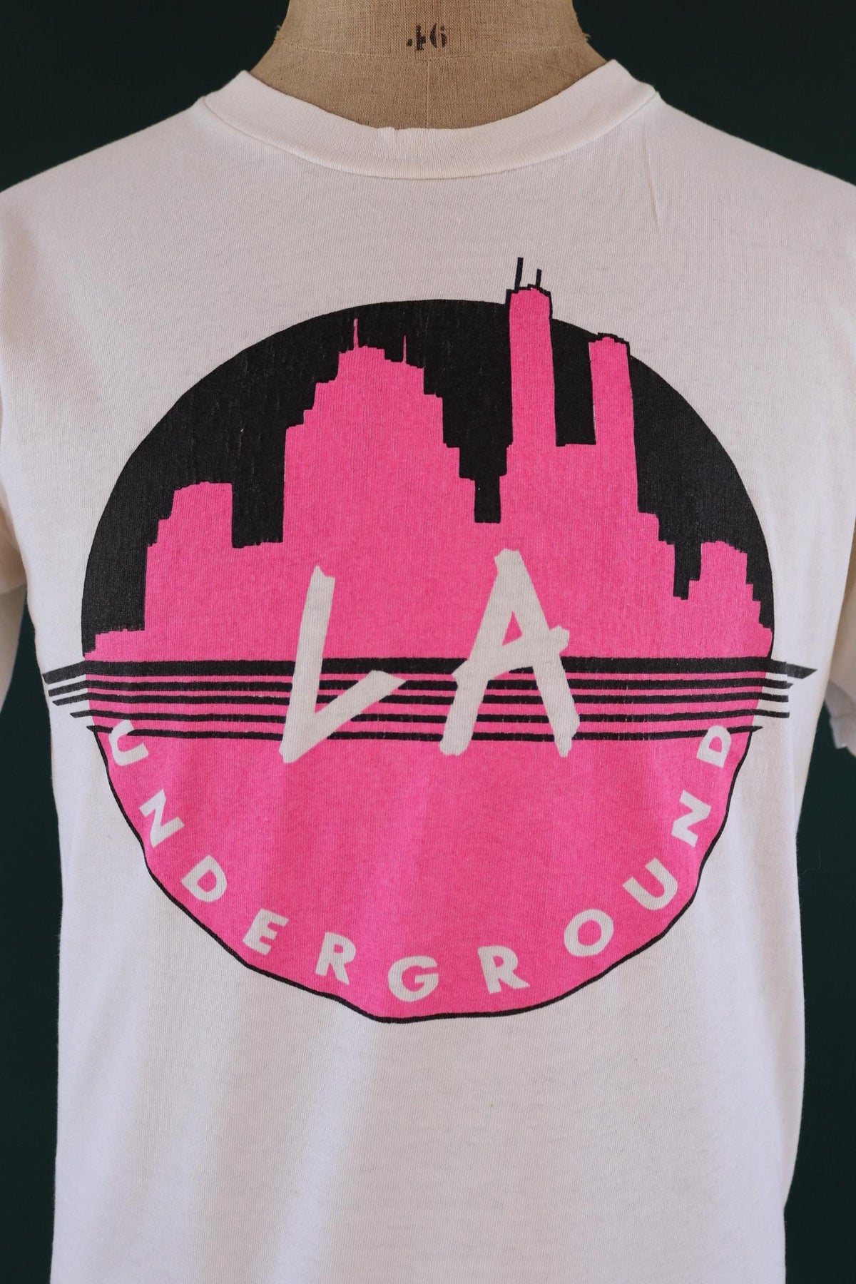 Vintage 1990s LA underground t shirt - Los Angeles print - 40” chest