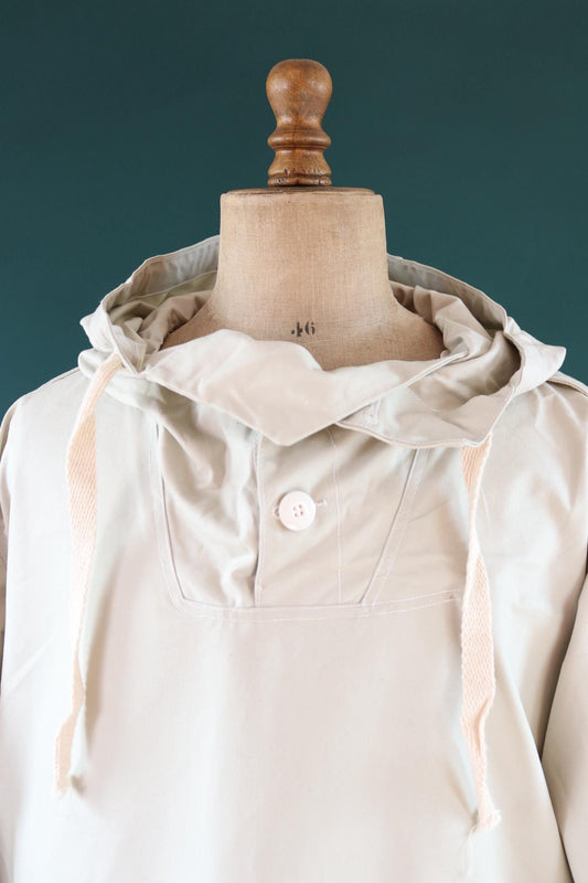 Vintage 1960s Swedish snow blouse smock - snoblus - military anorak - 57” chest