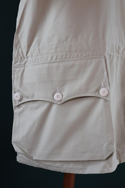 Vintage 1960s Swedish snow blouse smock - snoblus - military anorak - 57” chest