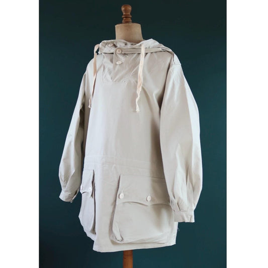 Vintage 1960s Swedish snow blouse smock - snoblus - military anorak - 58” chest