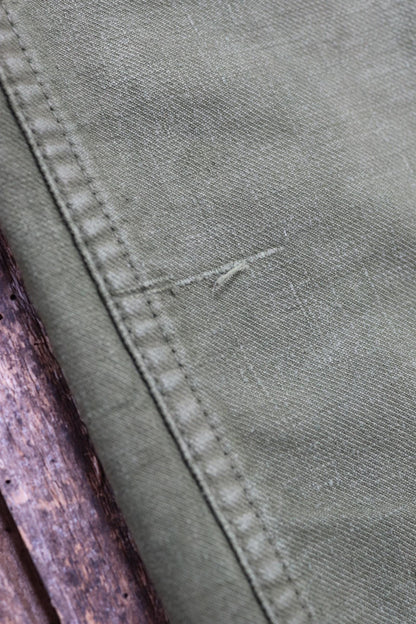 Vintage 1940s 50s workwear trousers - Swedish military utility pants - buckle back cotton twill - 35” x 28”