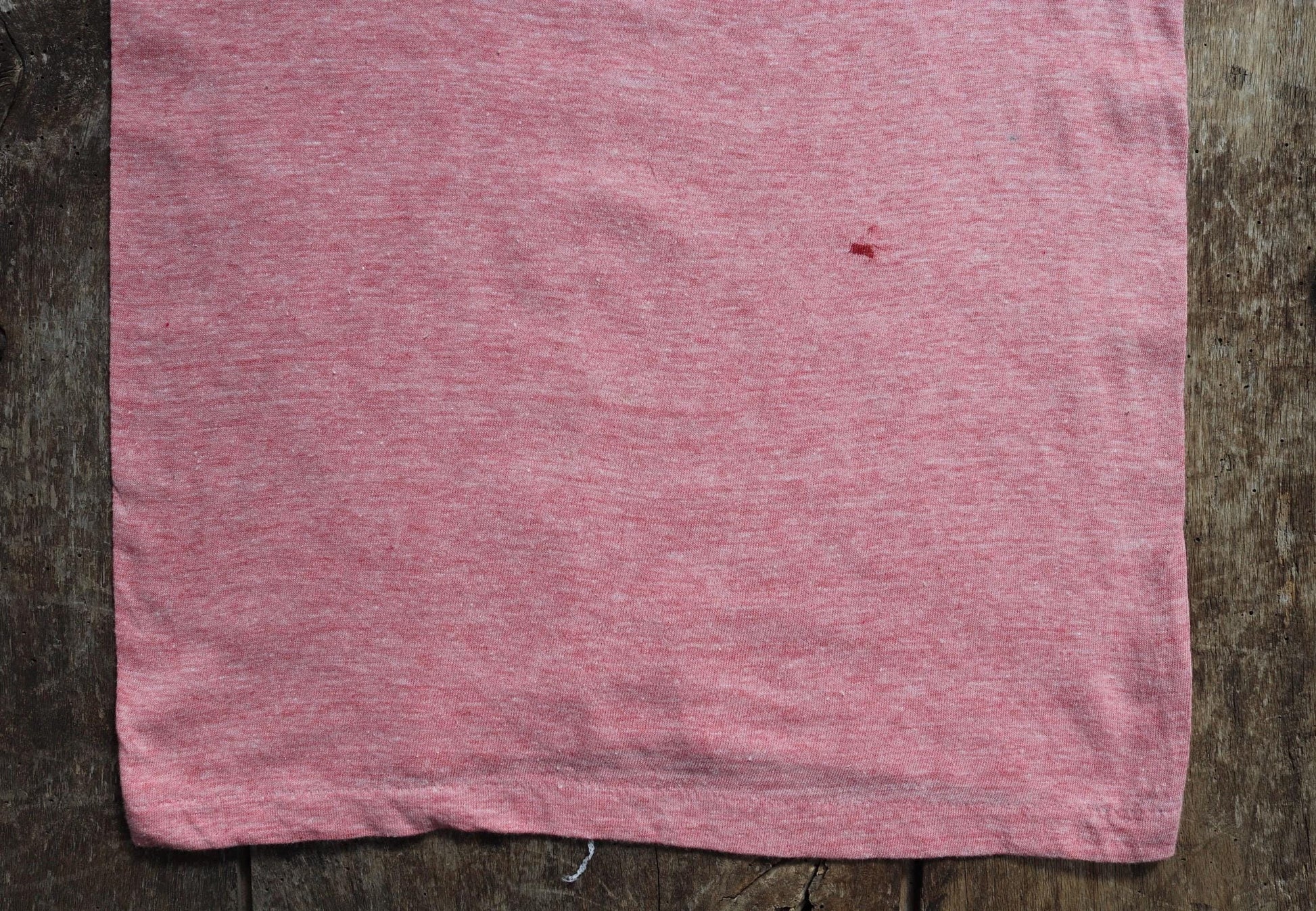 Vintage 1970s 80s pink marl t shirt - womens rights - feminist activism - 30” chest