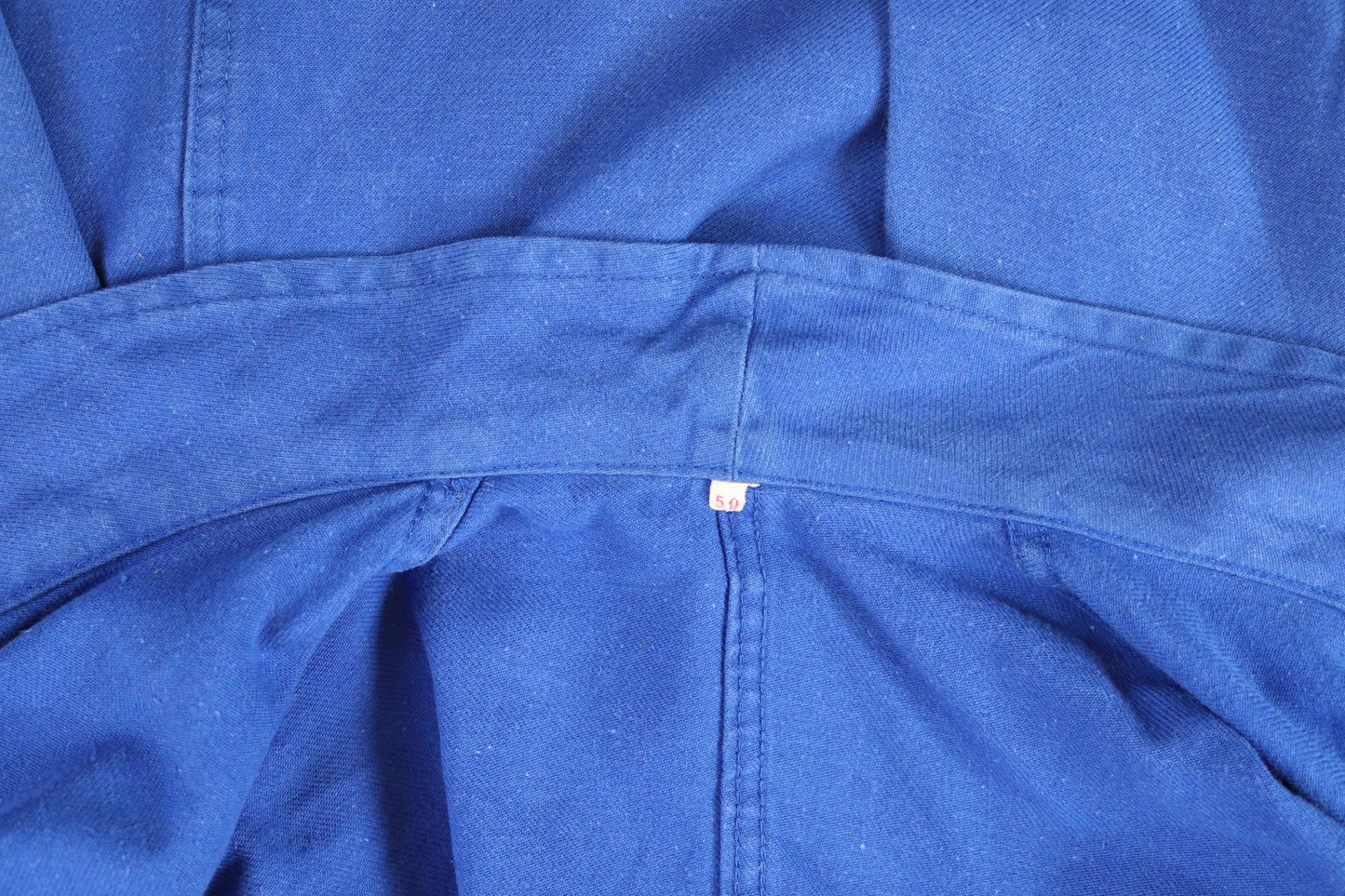 Vintage French blue workwear jacket - 1960s chore coat - cotton twill - 46” chest - bleu de travail - Bill Cunningham