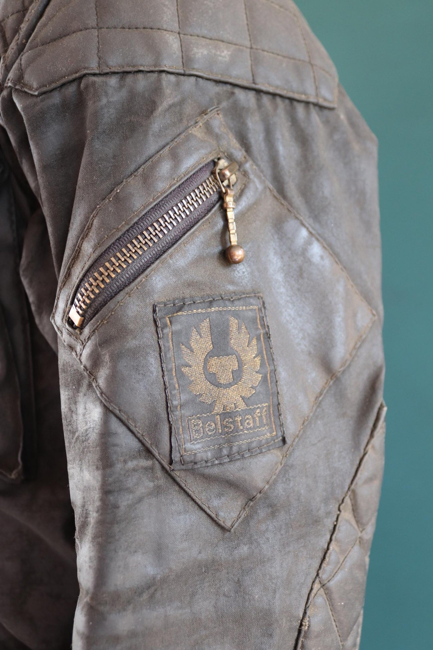 Vintage 1980s Belstaff Tourmaster trophy jacket - waxed cotton - motorcycle trial bike racing - 42" chest