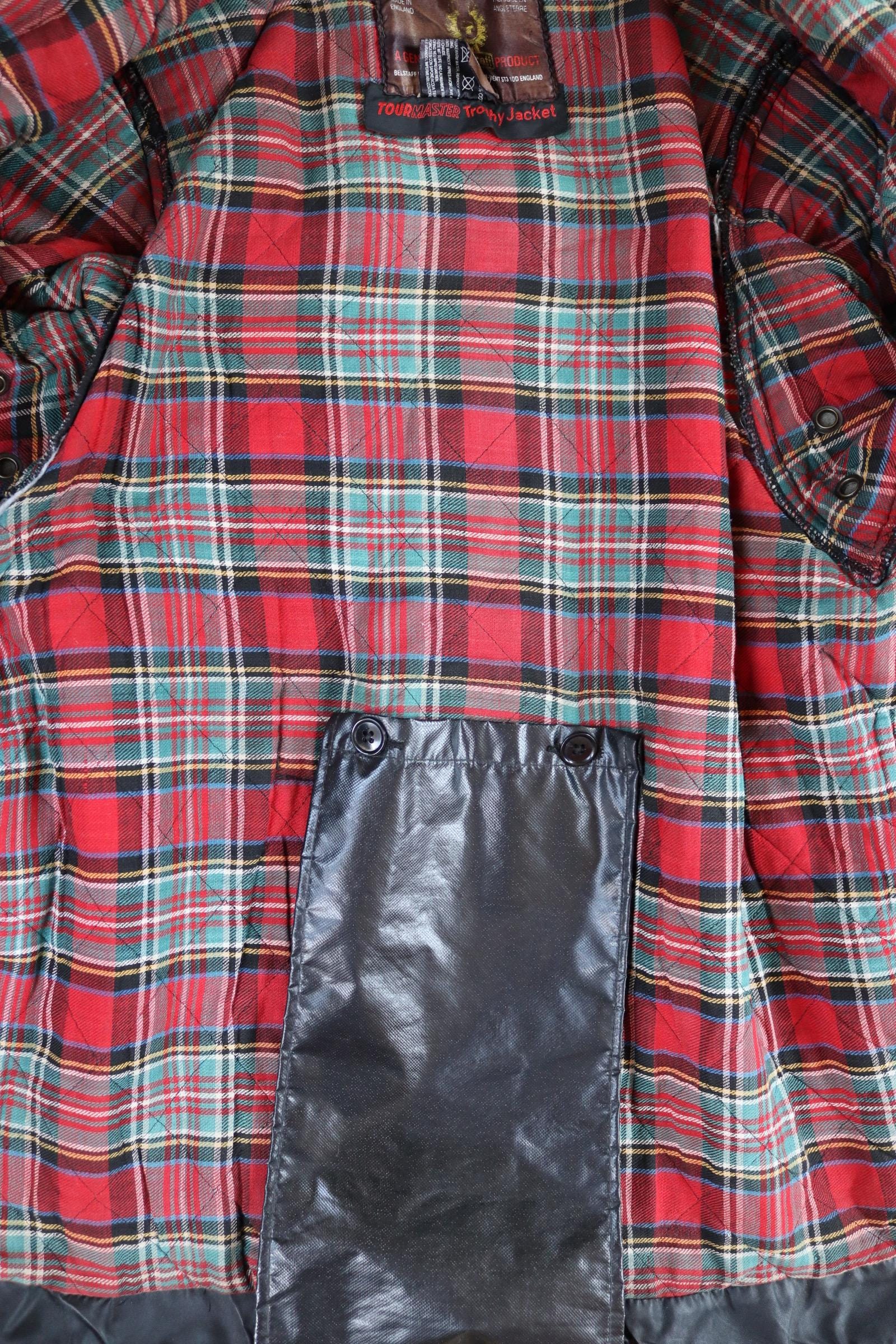 Vintage 1980s Belstaff Tourmaster trophy jacket - waxed cotton - motorcycle trial bike racing - 42" chest