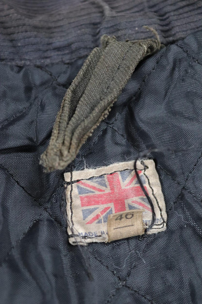 Vintage 1970s 80s black waxed cotton motorcycle jacket - 54" chest - motorcycle club patch