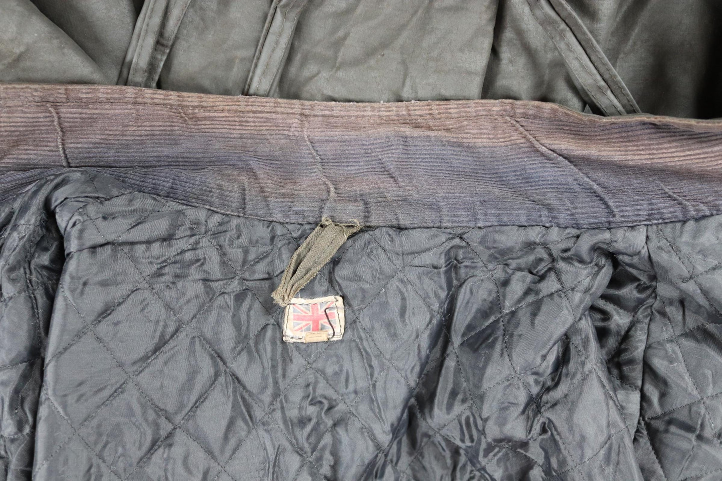 Vintage 1970s 80s black waxed cotton motorcycle jacket - 54" chest - motorcycle club patch