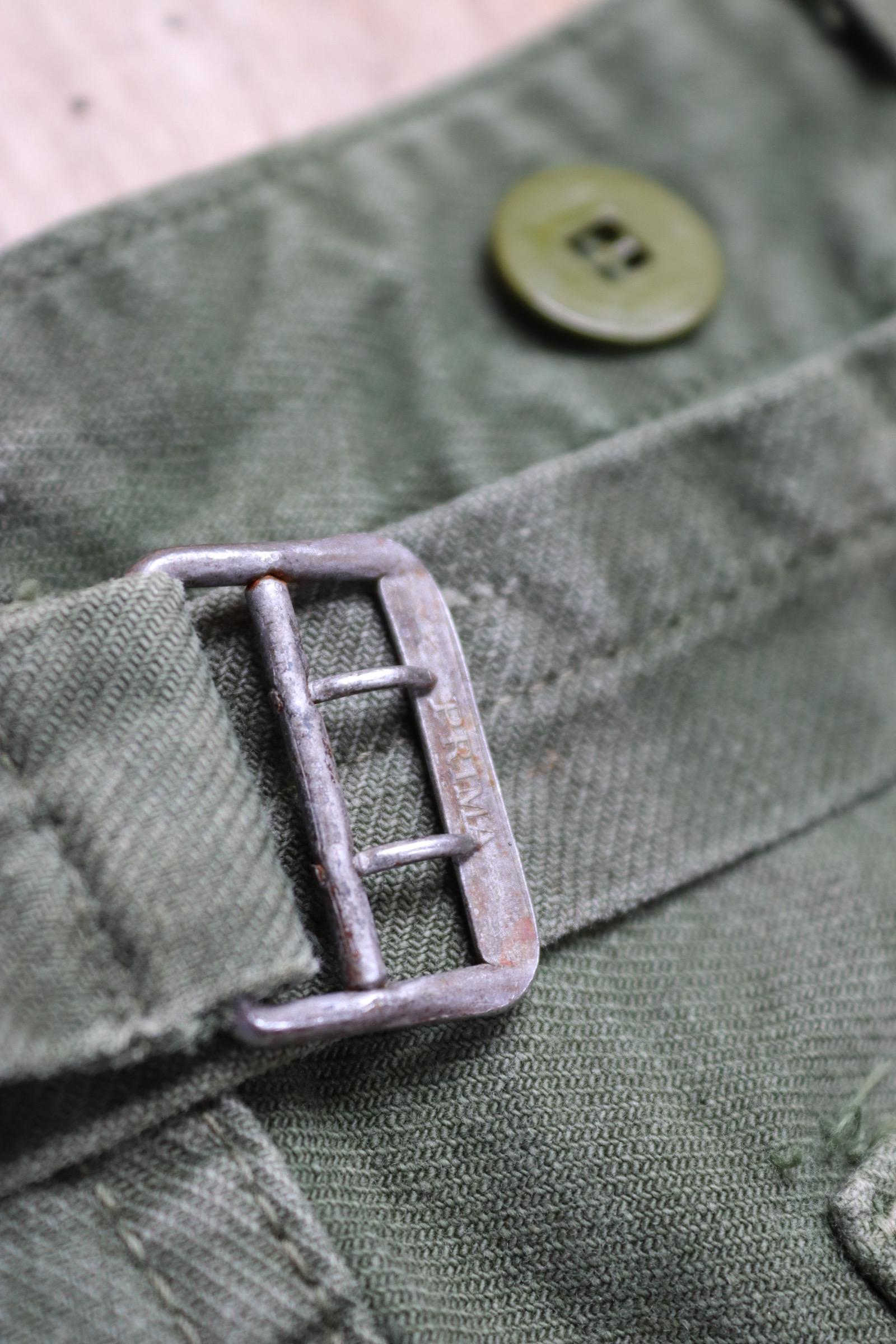 Vintage 1940s 50s workwear trousers - Swedish military utility pants - buckle back cotton twill - 35” x 32”