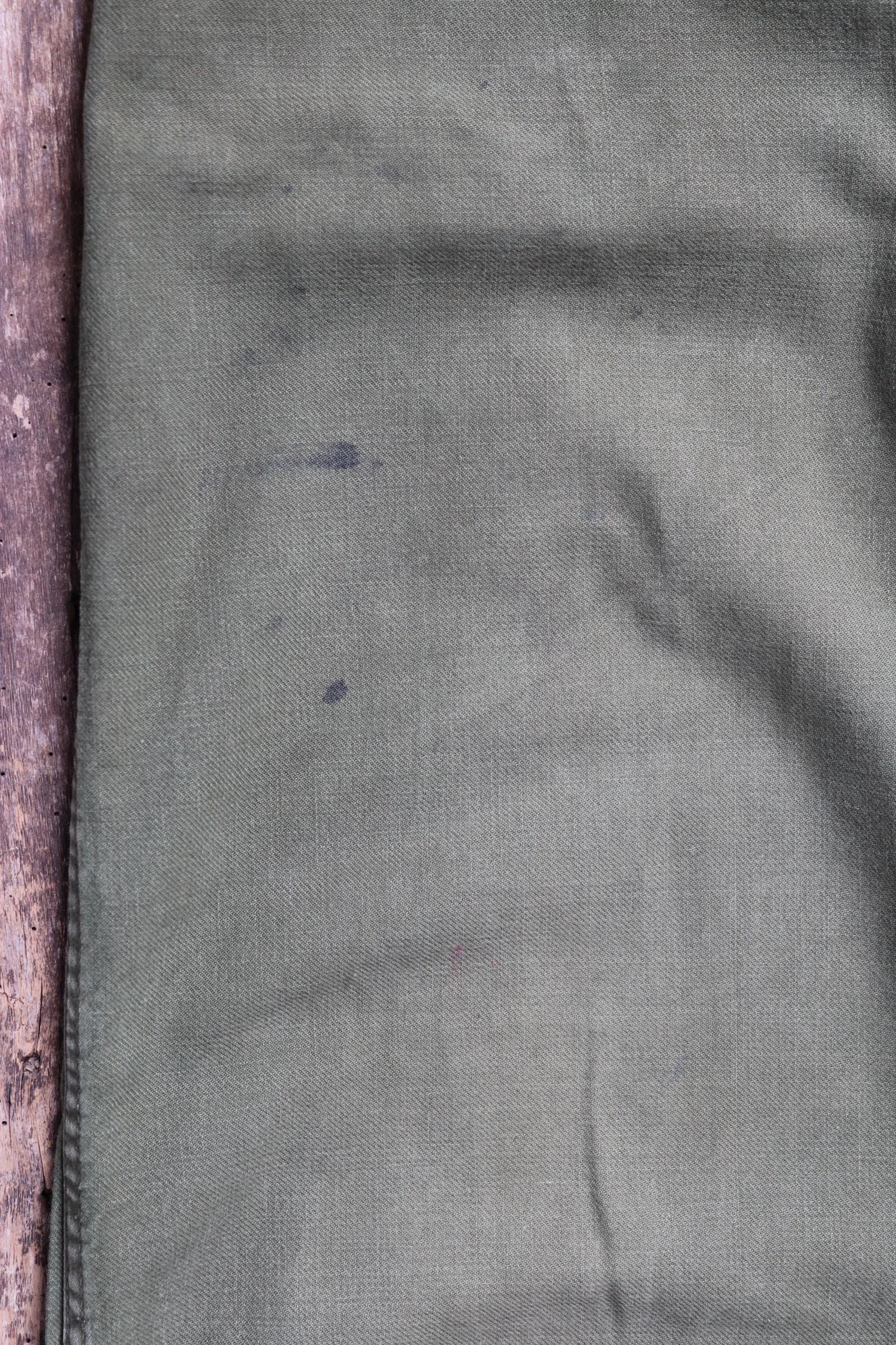 Vintage 1940s 50s workwear trousers - Swedish military utility pants - buckle back cotton twill - 35” x 32”